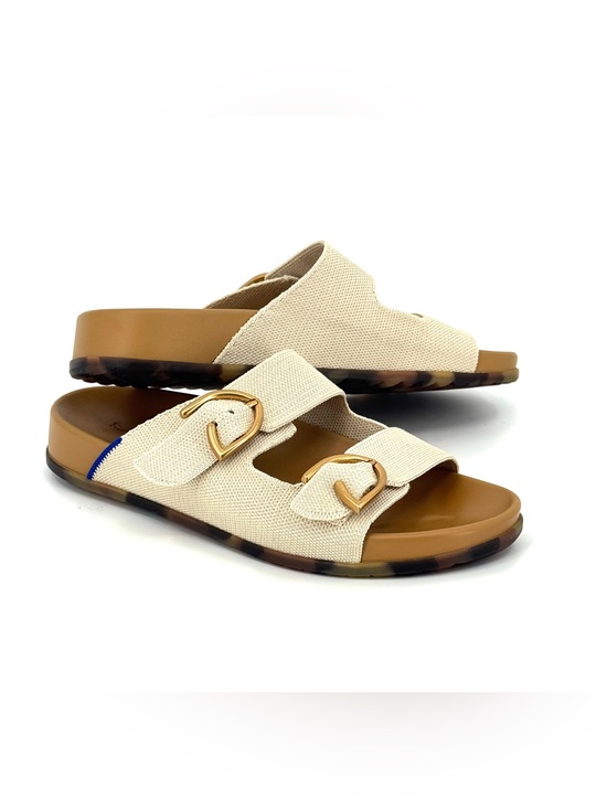 Rothy's Shoes - Rothy Buckle Slide Summer Sandals Off White